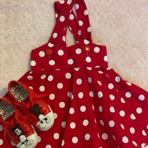 Handmade Minnie inspired jumper dress !!